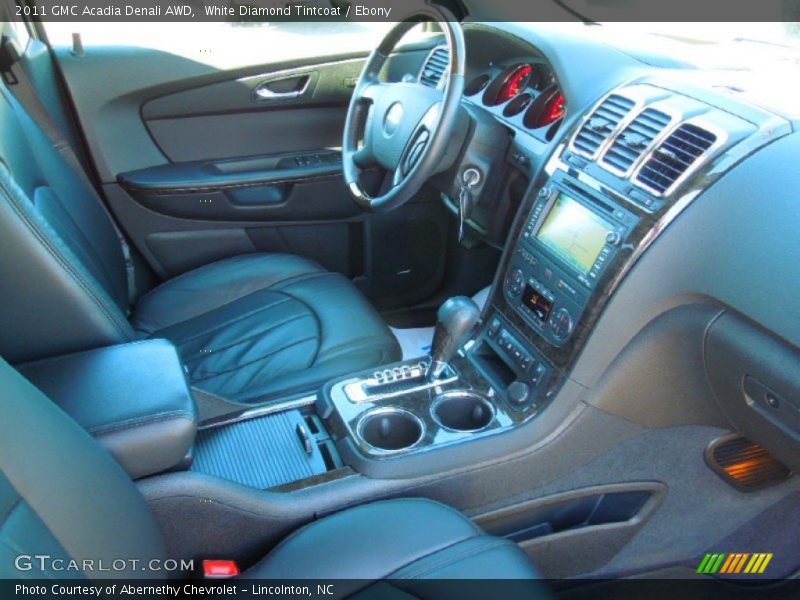 White Diamond Tintcoat / Ebony 2011 GMC Acadia Denali AWD