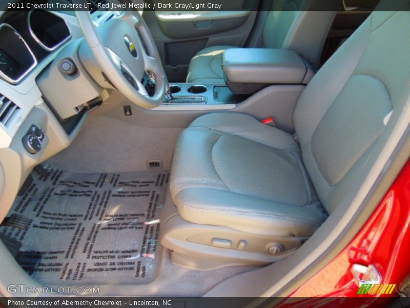 Red Jewel Metallic / Dark Gray/Light Gray 2011 Chevrolet Traverse LT