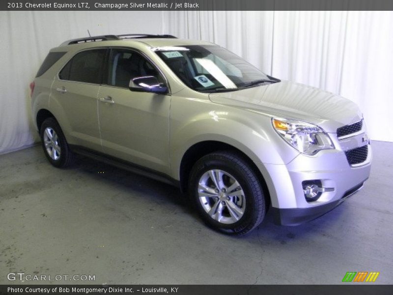 Champagne Silver Metallic / Jet Black 2013 Chevrolet Equinox LTZ