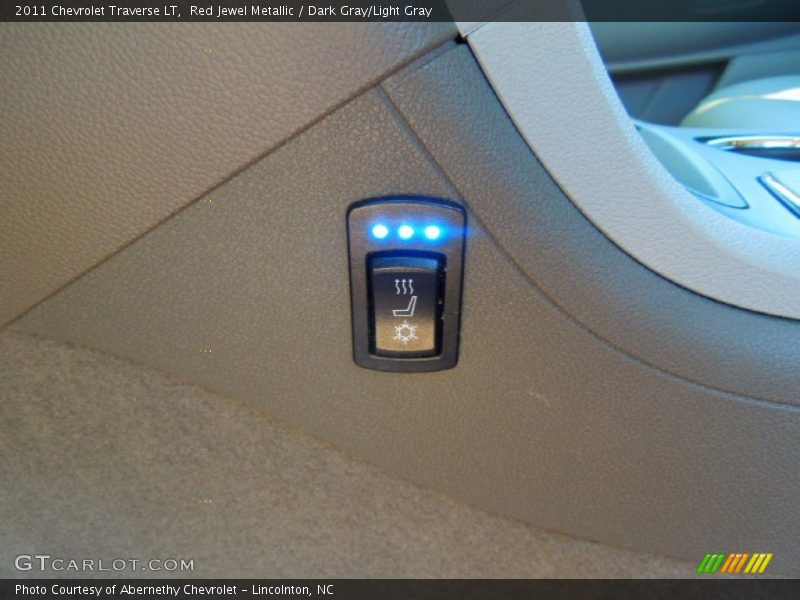 Red Jewel Metallic / Dark Gray/Light Gray 2011 Chevrolet Traverse LT