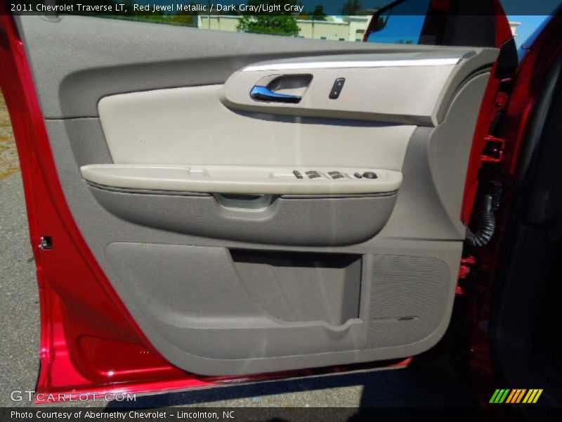 Red Jewel Metallic / Dark Gray/Light Gray 2011 Chevrolet Traverse LT