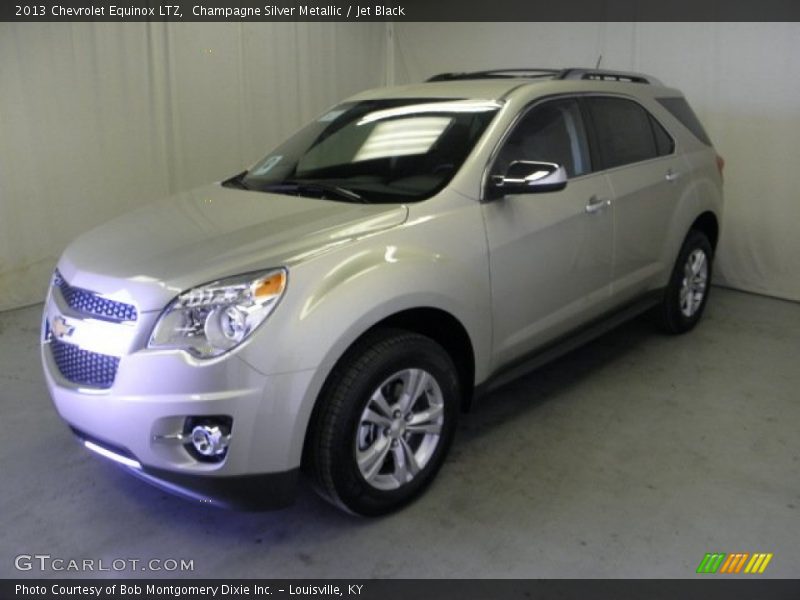 Champagne Silver Metallic / Jet Black 2013 Chevrolet Equinox LTZ