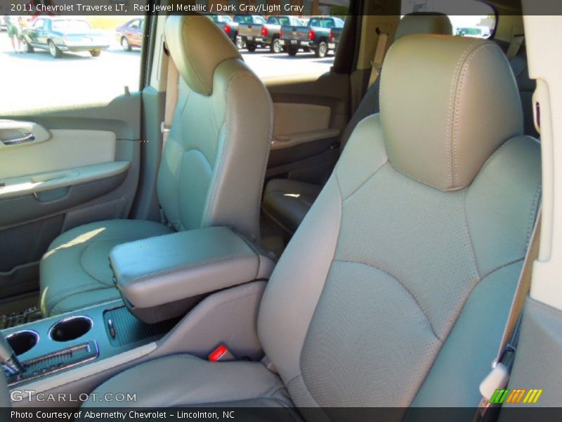 Red Jewel Metallic / Dark Gray/Light Gray 2011 Chevrolet Traverse LT