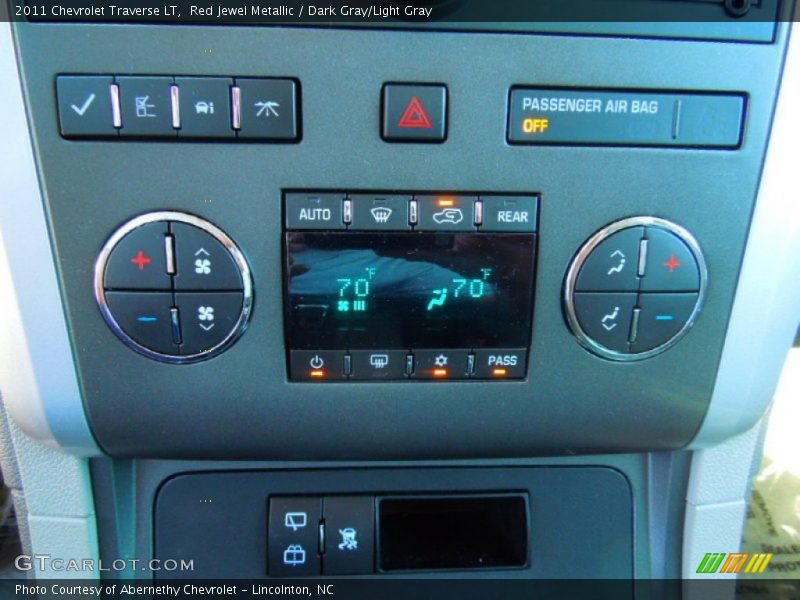 Red Jewel Metallic / Dark Gray/Light Gray 2011 Chevrolet Traverse LT