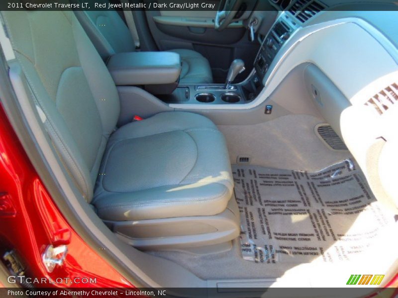 Red Jewel Metallic / Dark Gray/Light Gray 2011 Chevrolet Traverse LT
