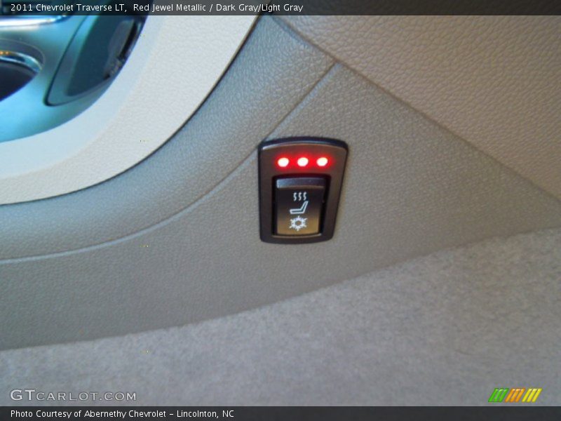 Red Jewel Metallic / Dark Gray/Light Gray 2011 Chevrolet Traverse LT