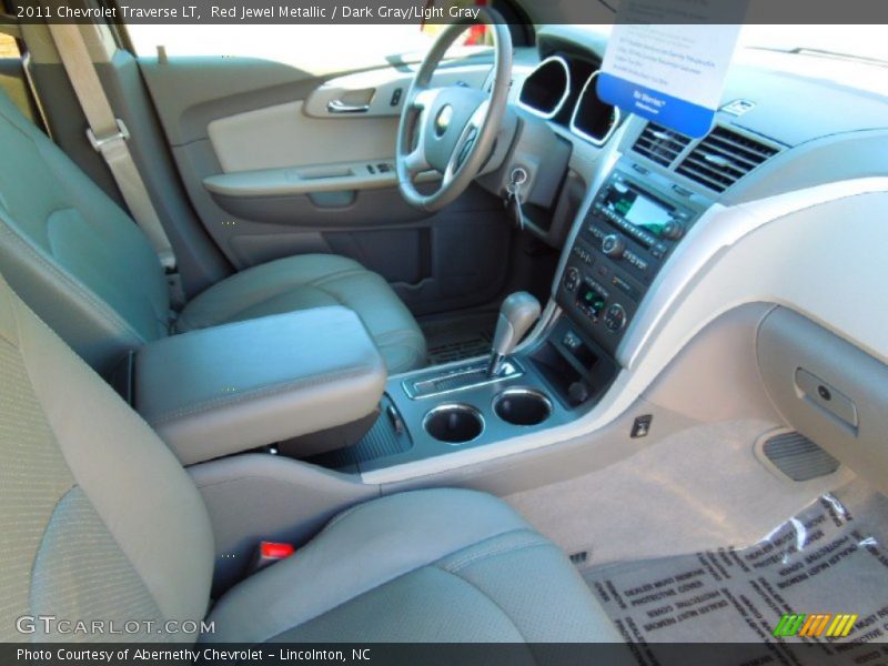 Red Jewel Metallic / Dark Gray/Light Gray 2011 Chevrolet Traverse LT
