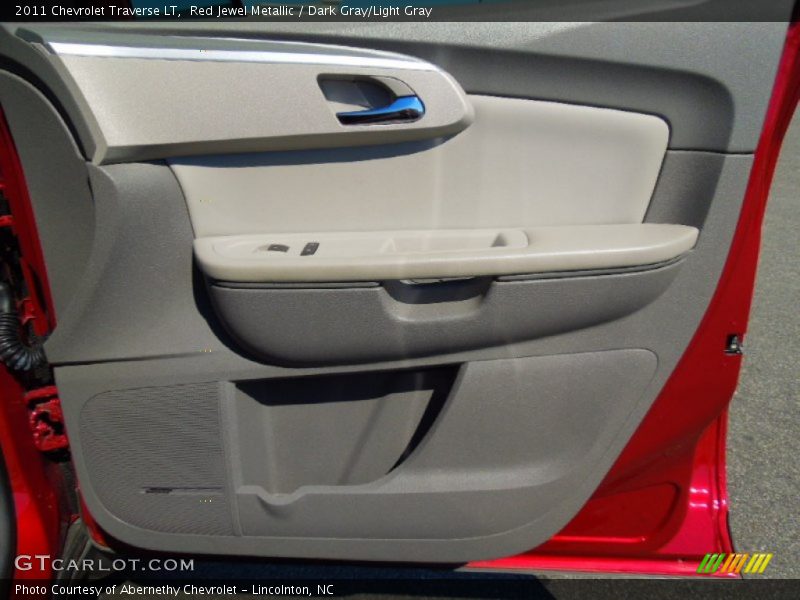 Red Jewel Metallic / Dark Gray/Light Gray 2011 Chevrolet Traverse LT