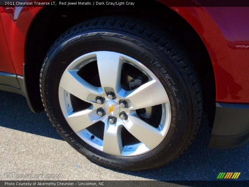 Red Jewel Metallic / Dark Gray/Light Gray 2011 Chevrolet Traverse LT