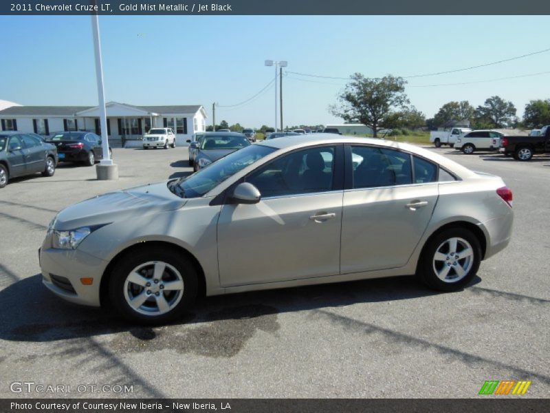Gold Mist Metallic / Jet Black 2011 Chevrolet Cruze LT