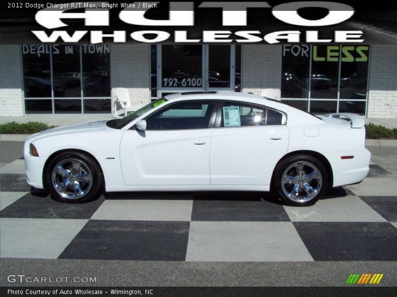 Bright White / Black 2012 Dodge Charger R/T Max