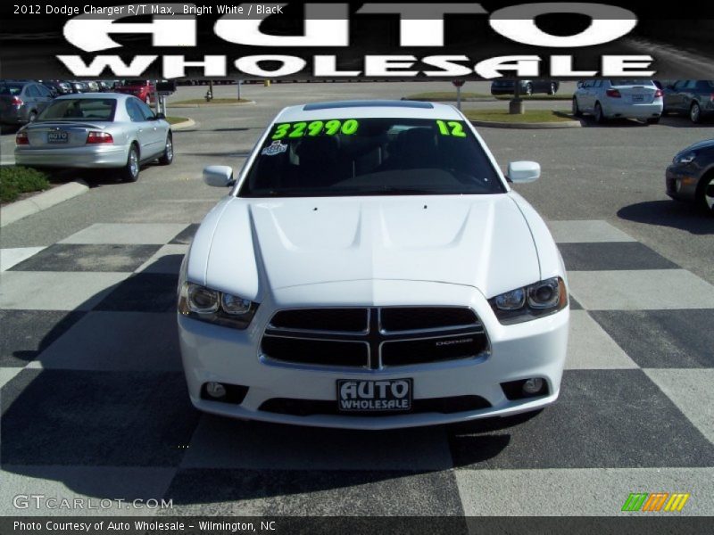 Bright White / Black 2012 Dodge Charger R/T Max