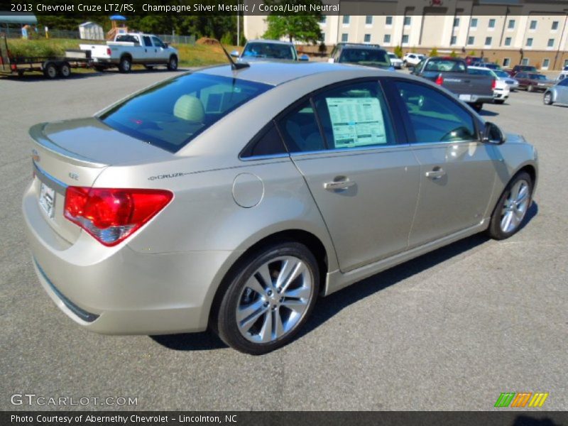 Champagne Silver Metallic / Cocoa/Light Neutral 2013 Chevrolet Cruze LTZ/RS