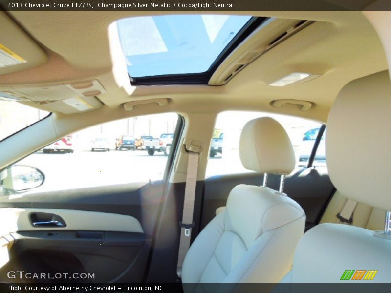 Champagne Silver Metallic / Cocoa/Light Neutral 2013 Chevrolet Cruze LTZ/RS