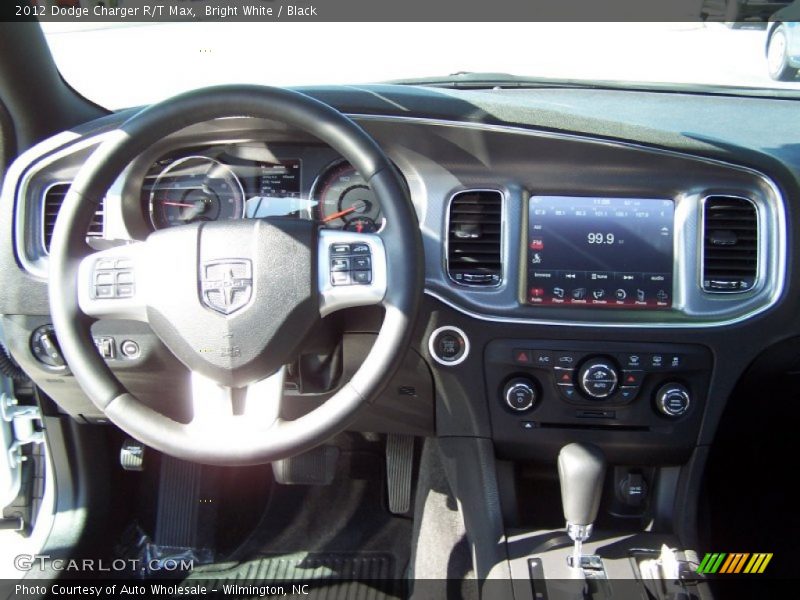 Bright White / Black 2012 Dodge Charger R/T Max