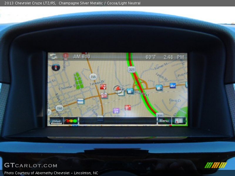 Navigation of 2013 Cruze LTZ/RS