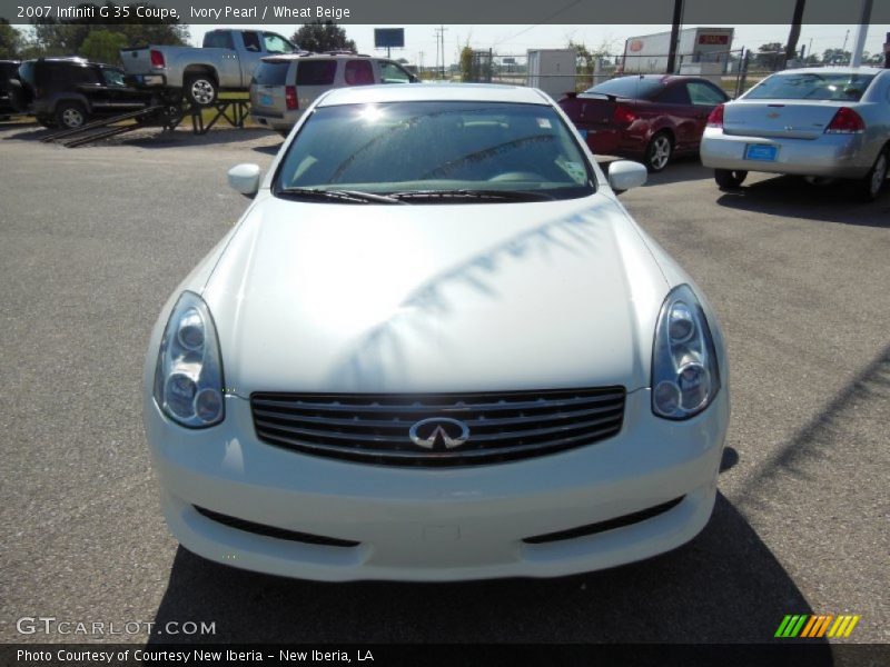 Ivory Pearl / Wheat Beige 2007 Infiniti G 35 Coupe