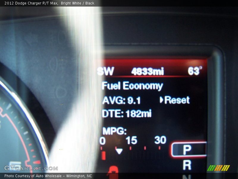 Bright White / Black 2012 Dodge Charger R/T Max