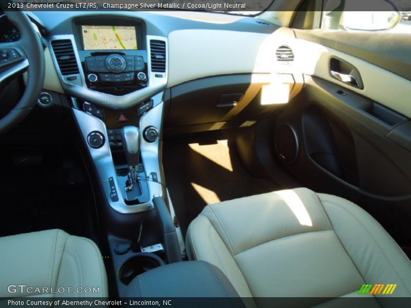 Champagne Silver Metallic / Cocoa/Light Neutral 2013 Chevrolet Cruze LTZ/RS