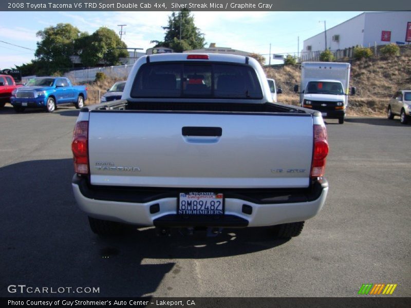 Silver Streak Mica / Graphite Gray 2008 Toyota Tacoma V6 TRD Sport Double Cab 4x4