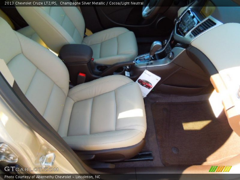Champagne Silver Metallic / Cocoa/Light Neutral 2013 Chevrolet Cruze LTZ/RS