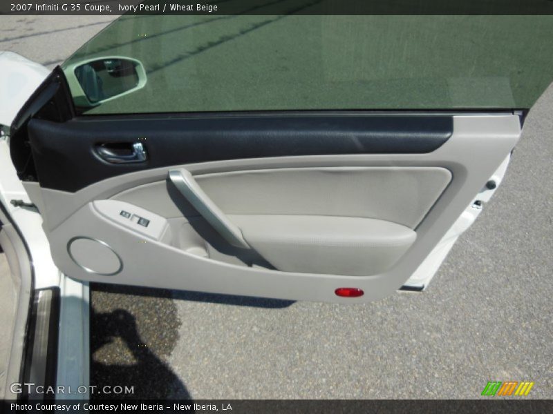 Ivory Pearl / Wheat Beige 2007 Infiniti G 35 Coupe