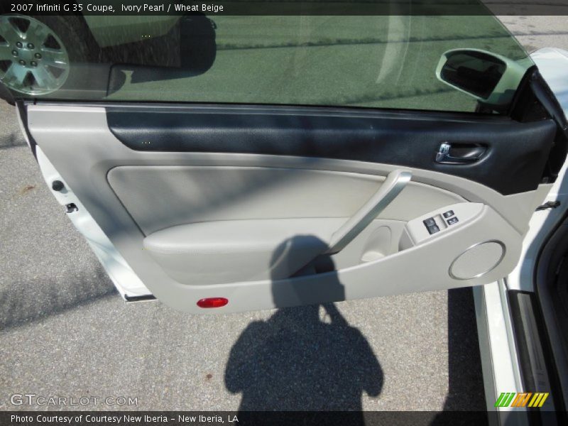 Ivory Pearl / Wheat Beige 2007 Infiniti G 35 Coupe
