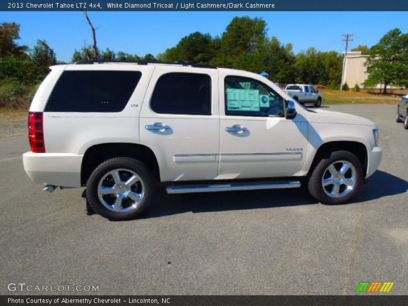 White Diamond Tricoat / Light Cashmere/Dark Cashmere 2013 Chevrolet Tahoe LTZ 4x4