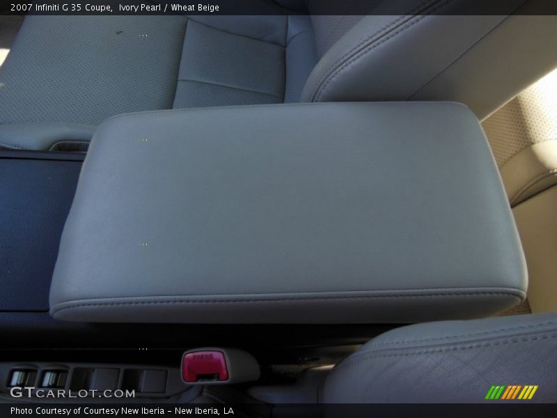Ivory Pearl / Wheat Beige 2007 Infiniti G 35 Coupe
