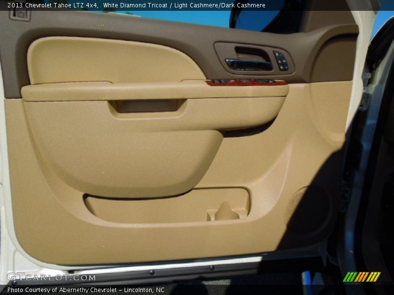 White Diamond Tricoat / Light Cashmere/Dark Cashmere 2013 Chevrolet Tahoe LTZ 4x4