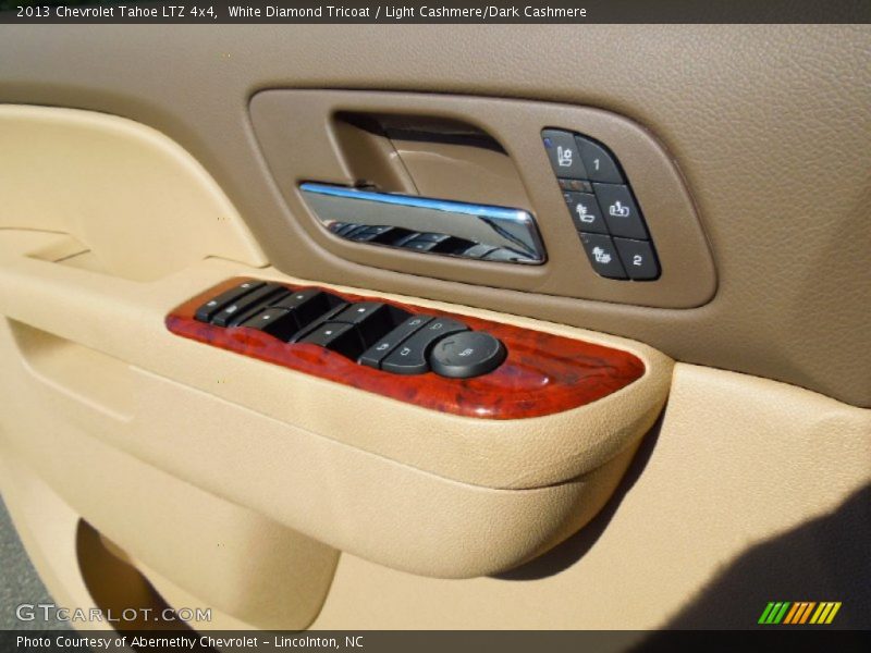White Diamond Tricoat / Light Cashmere/Dark Cashmere 2013 Chevrolet Tahoe LTZ 4x4
