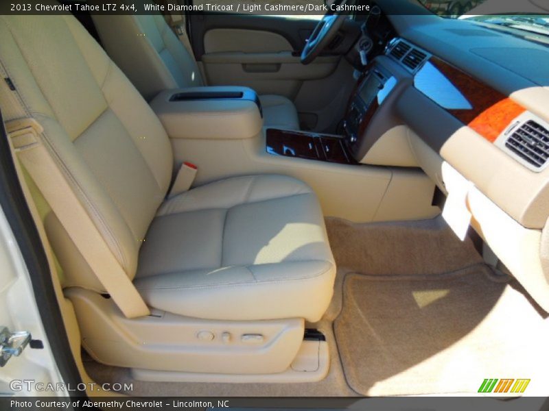 White Diamond Tricoat / Light Cashmere/Dark Cashmere 2013 Chevrolet Tahoe LTZ 4x4