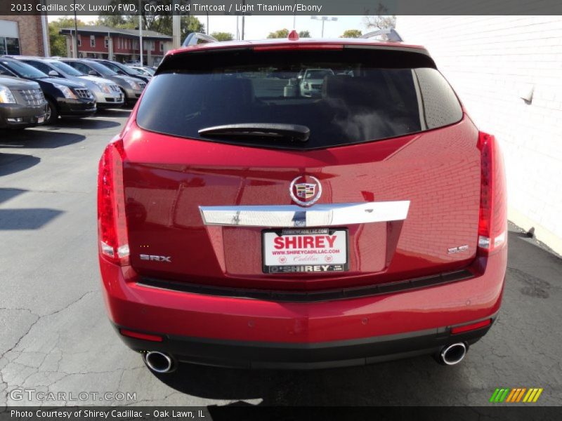 Crystal Red Tintcoat / Light Titanium/Ebony 2013 Cadillac SRX Luxury FWD