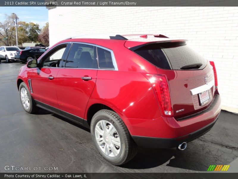 Crystal Red Tintcoat / Light Titanium/Ebony 2013 Cadillac SRX Luxury FWD