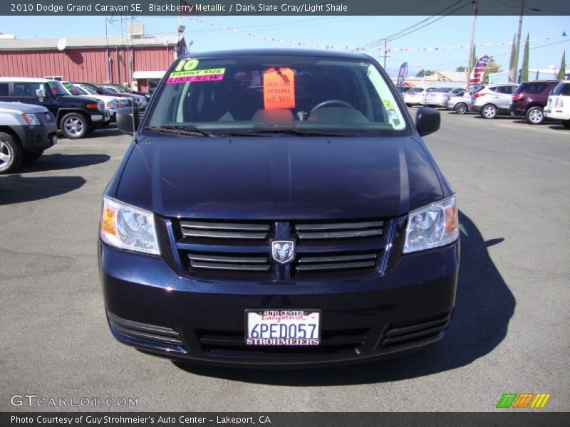Blackberry Metallic / Dark Slate Gray/Light Shale 2010 Dodge Grand Caravan SE