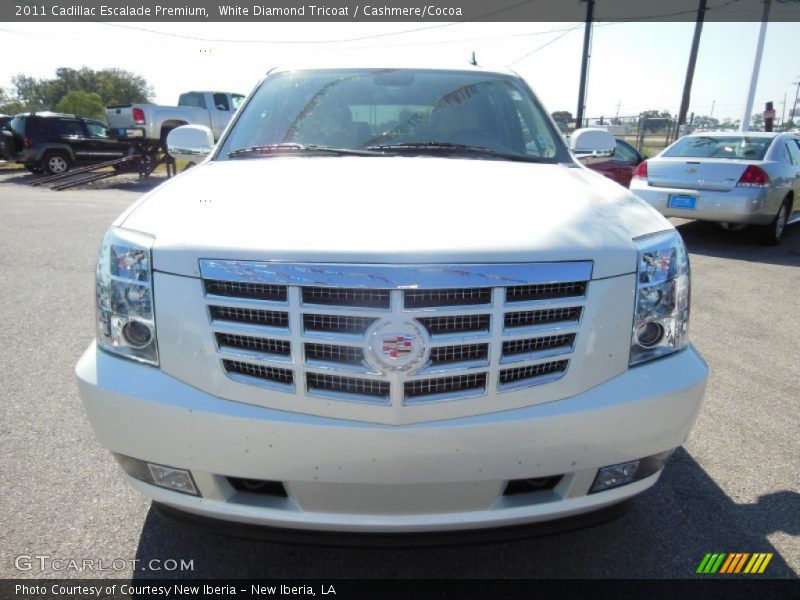 White Diamond Tricoat / Cashmere/Cocoa 2011 Cadillac Escalade Premium