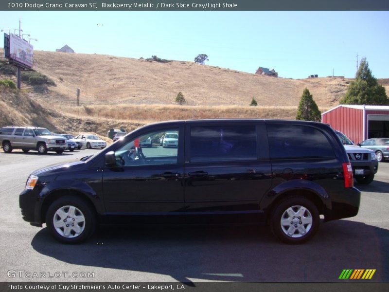 Blackberry Metallic / Dark Slate Gray/Light Shale 2010 Dodge Grand Caravan SE