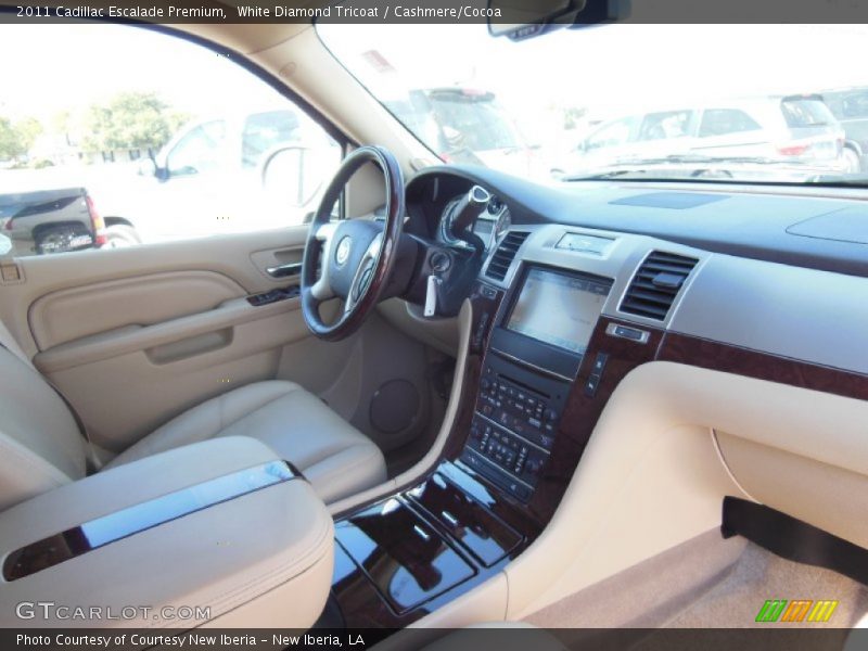 White Diamond Tricoat / Cashmere/Cocoa 2011 Cadillac Escalade Premium