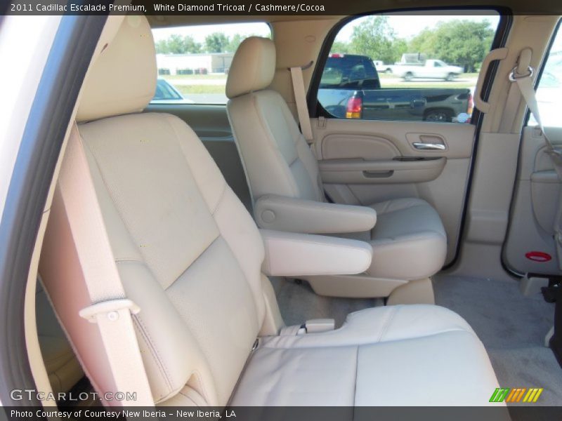White Diamond Tricoat / Cashmere/Cocoa 2011 Cadillac Escalade Premium