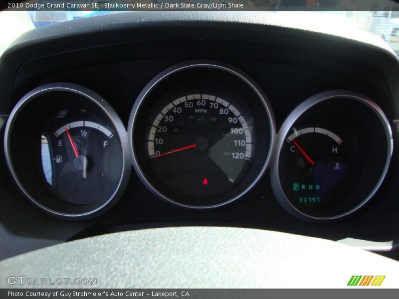 Blackberry Metallic / Dark Slate Gray/Light Shale 2010 Dodge Grand Caravan SE