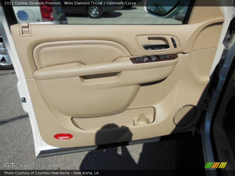 White Diamond Tricoat / Cashmere/Cocoa 2011 Cadillac Escalade Premium