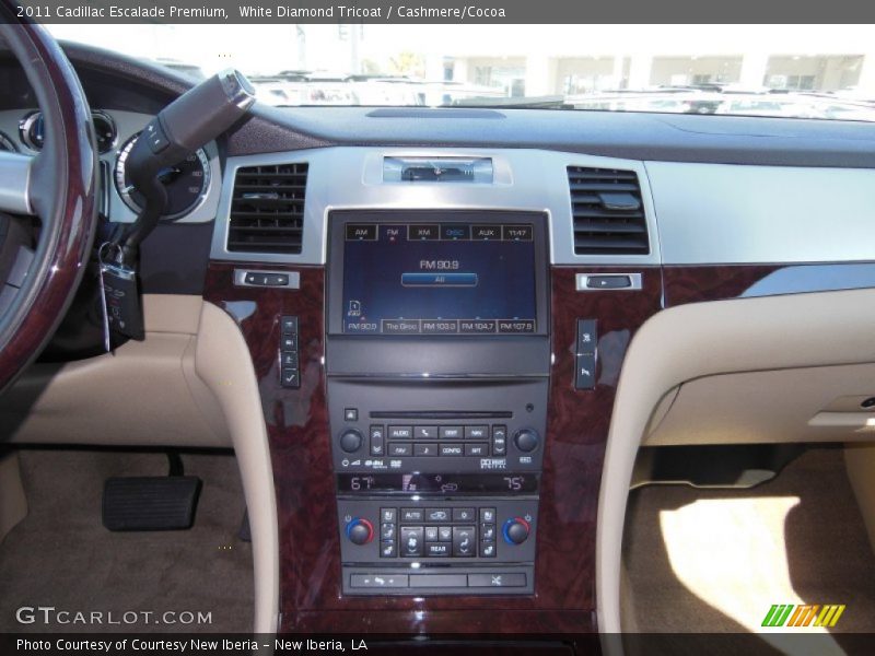 White Diamond Tricoat / Cashmere/Cocoa 2011 Cadillac Escalade Premium