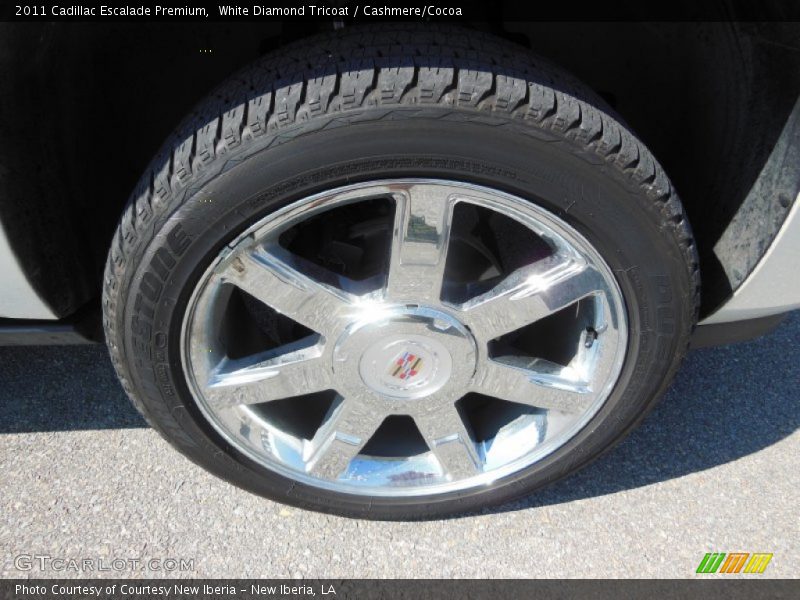 White Diamond Tricoat / Cashmere/Cocoa 2011 Cadillac Escalade Premium