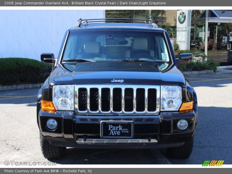 Brilliant Black Crystal Pearl / Dark Khaki/Light Graystone 2008 Jeep Commander Overland 4x4