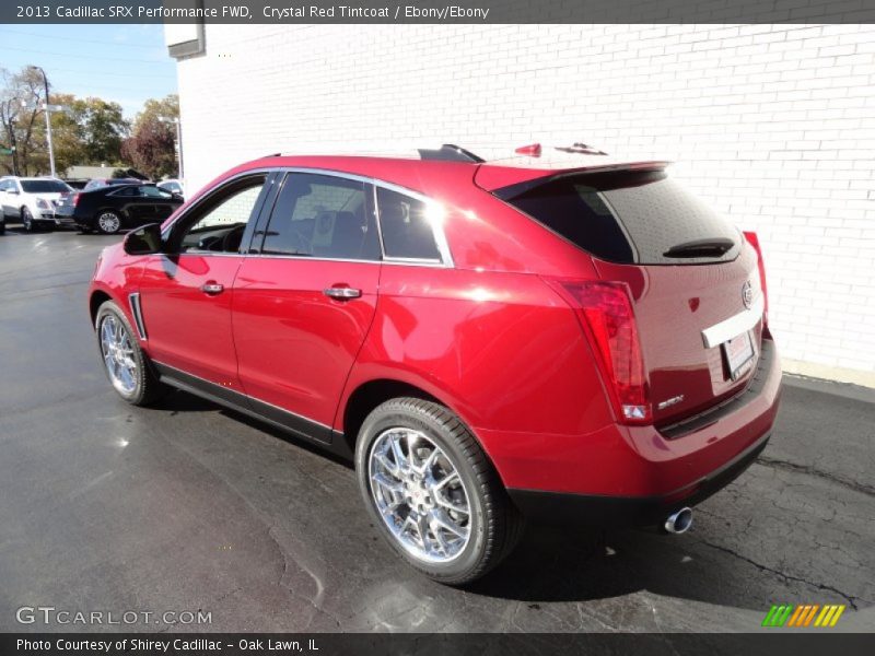 Crystal Red Tintcoat / Ebony/Ebony 2013 Cadillac SRX Performance FWD