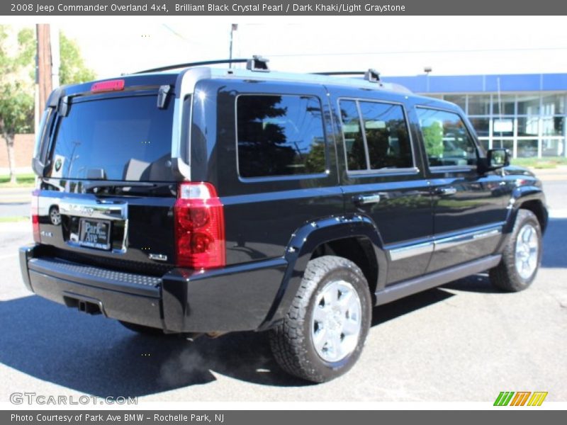 Brilliant Black Crystal Pearl / Dark Khaki/Light Graystone 2008 Jeep Commander Overland 4x4