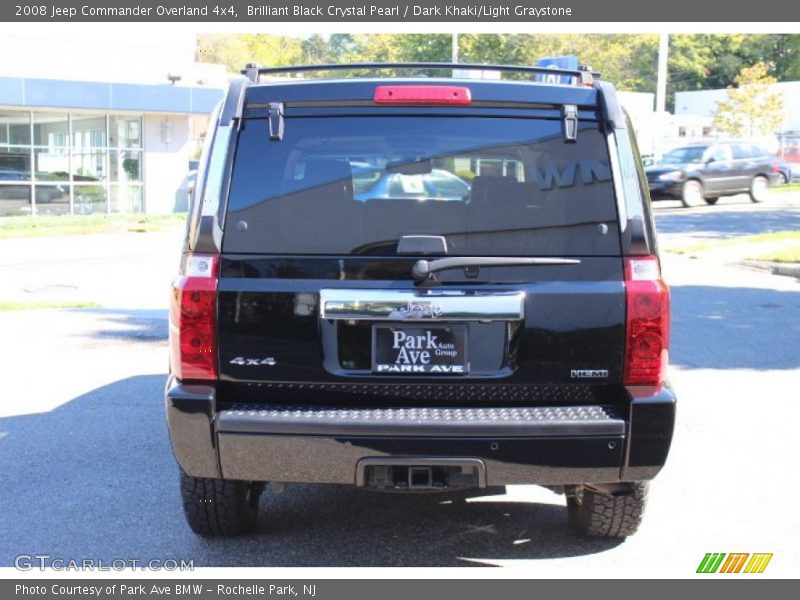 Brilliant Black Crystal Pearl / Dark Khaki/Light Graystone 2008 Jeep Commander Overland 4x4