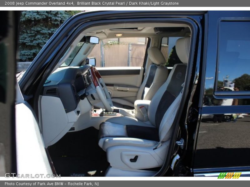 Brilliant Black Crystal Pearl / Dark Khaki/Light Graystone 2008 Jeep Commander Overland 4x4