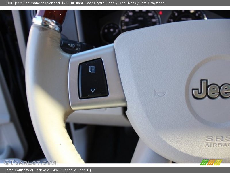 Brilliant Black Crystal Pearl / Dark Khaki/Light Graystone 2008 Jeep Commander Overland 4x4