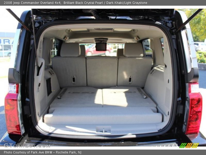 Brilliant Black Crystal Pearl / Dark Khaki/Light Graystone 2008 Jeep Commander Overland 4x4